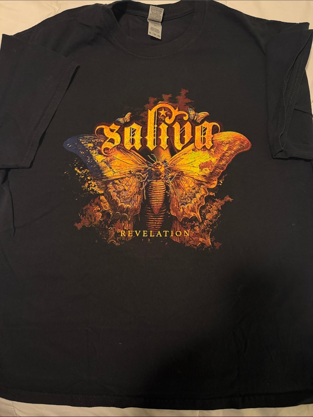 "Revelation" Saliva concert Black Graphic Tee